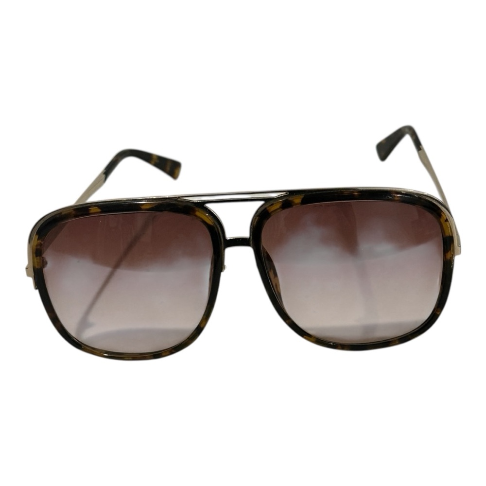 Marc Jacobs Aviator Sunglasses~Tortoise Acetate~Gold Double Bar~Gradient Lenses - Picture 2 of 4